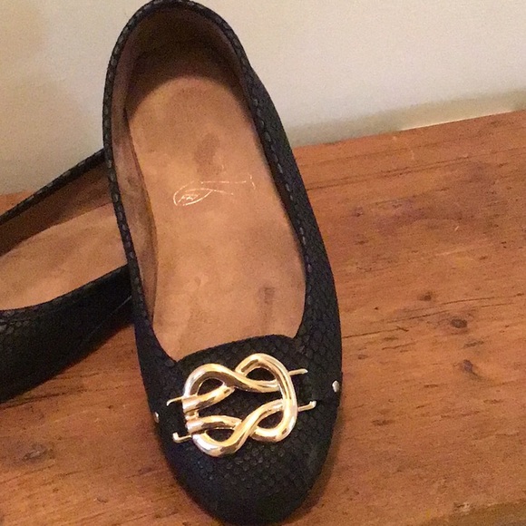 A2 black leather flats - Picture 2 of 5